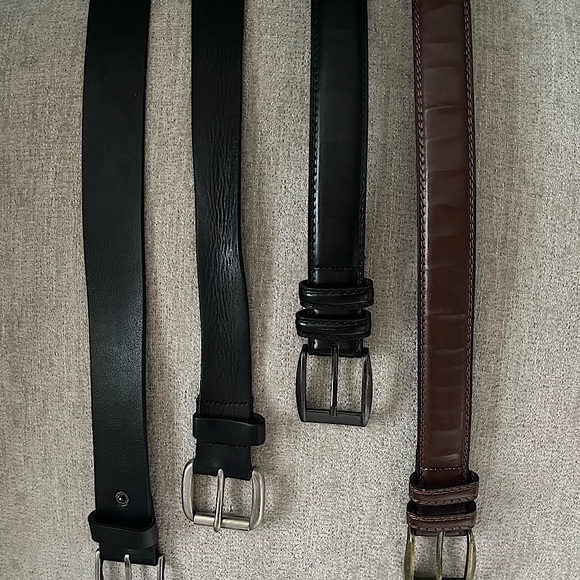 Levi's Other - 4 MENS XXL Leather BELTS. $45. Levi/Rural King. Classic, casual, 3 blk/1 brown.